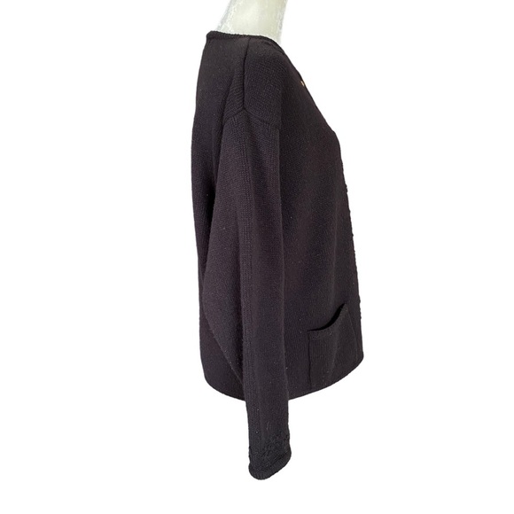 Crystal Kobe brown long sleeve button down sweater cardigan women’s size XL - Picture 3 of 8